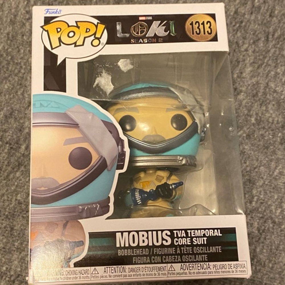 Marvel Funko Pop Mobius TVA Temporal Core Suit 1313 New In Box